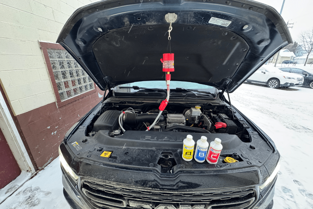 Chemical Fuel Induction Engine Cleaning Service, Preventative Maintenance Services in Eau Claire WI At Valley City Automotive. Image of Chemical Fuel Induction Engine Cleaning